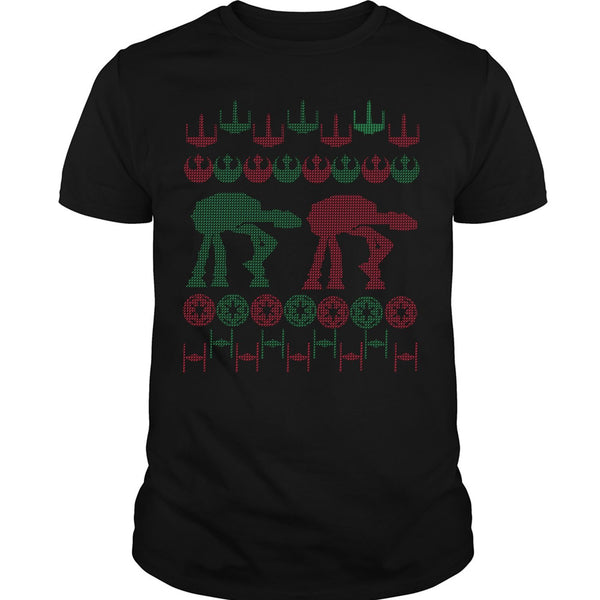 A black t-shirt with the shopify logo