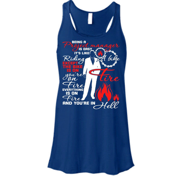 Being A Project Manager T Shirt, It's Easy It's Like Riding A Bike T Shirt, Cool T Shirt
