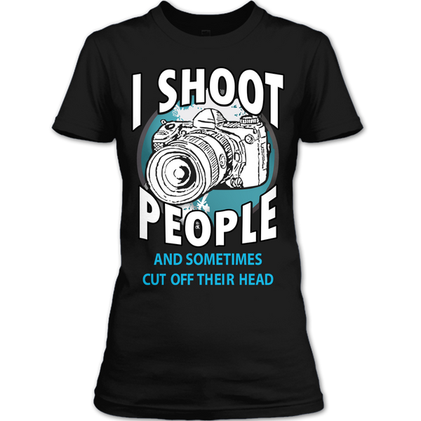 A black t-shirt with the shopify logo