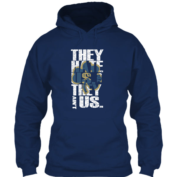 A black t-shirt with the shopify logo