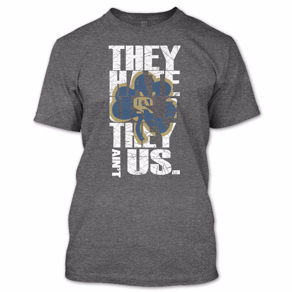 A black t-shirt with the shopify logo