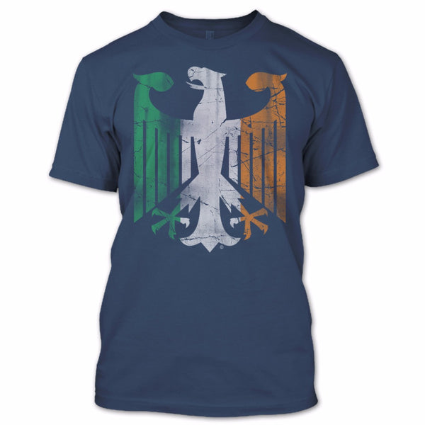 A black t-shirt with the shopify logo