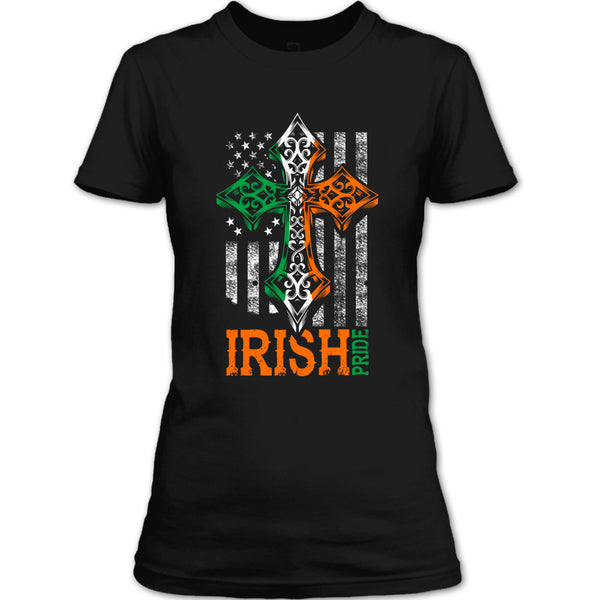 A black t-shirt with the shopify logo