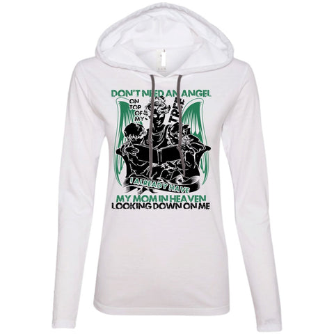 A black t-shirt with the shopify logo