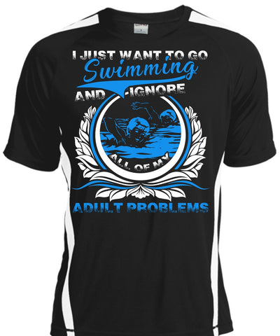 A black t-shirt with the shopify logo