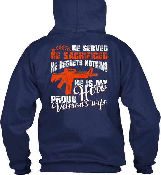 Proud Veteran's Wife T Shirt, Being A Wife T Shirt