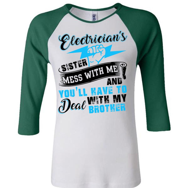 Electrician's Sister T Shirt, I Love Electrician T Shirt, Awesome T-Shirts