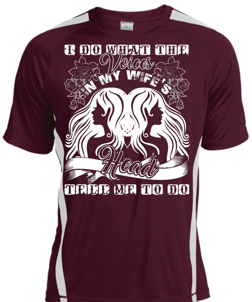 I Do What The Voices In My Wife's T Shirt, I Love Wife T Shirt, Cool Shirt