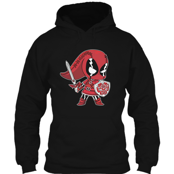 A black t-shirt with the shopify logo