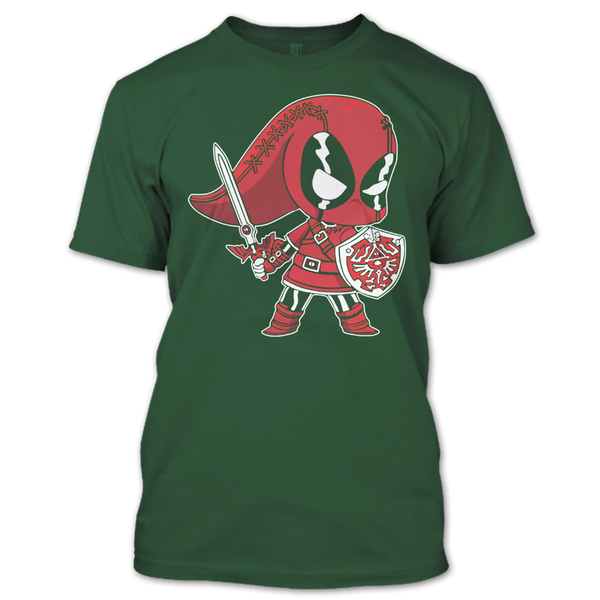 A black t-shirt with the shopify logo