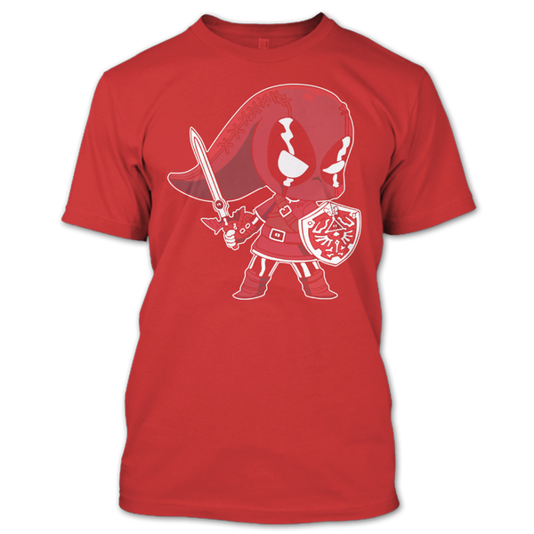 A black t-shirt with the shopify logo