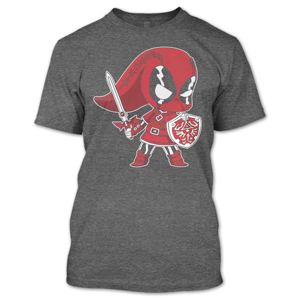 A black t-shirt with the shopify logo