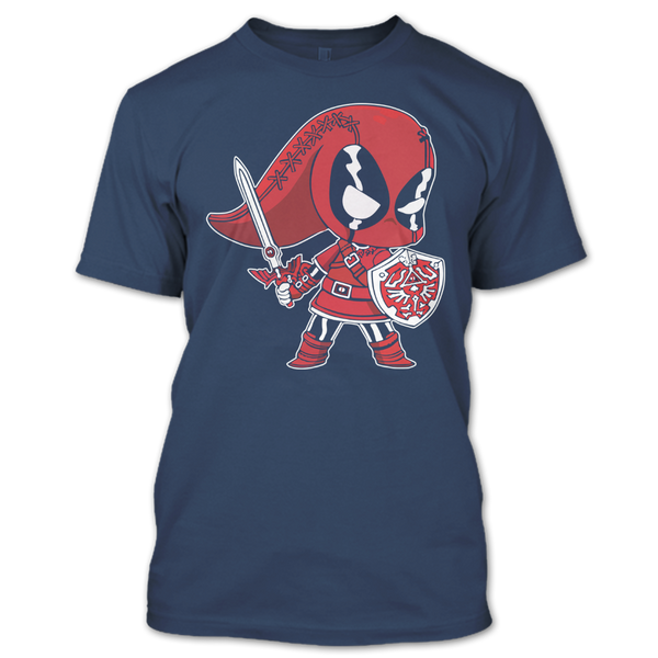 A black t-shirt with the shopify logo