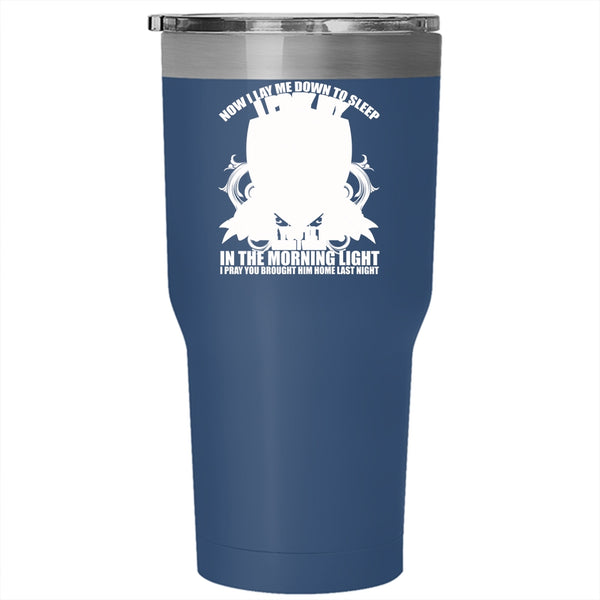 I Pray My Police Officer Safe Tumbler 30 oz Stainless Steel, Cool Gift For Police Officer Travel Mug