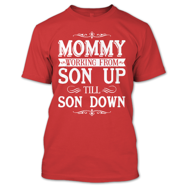 A black t-shirt with the shopify logo