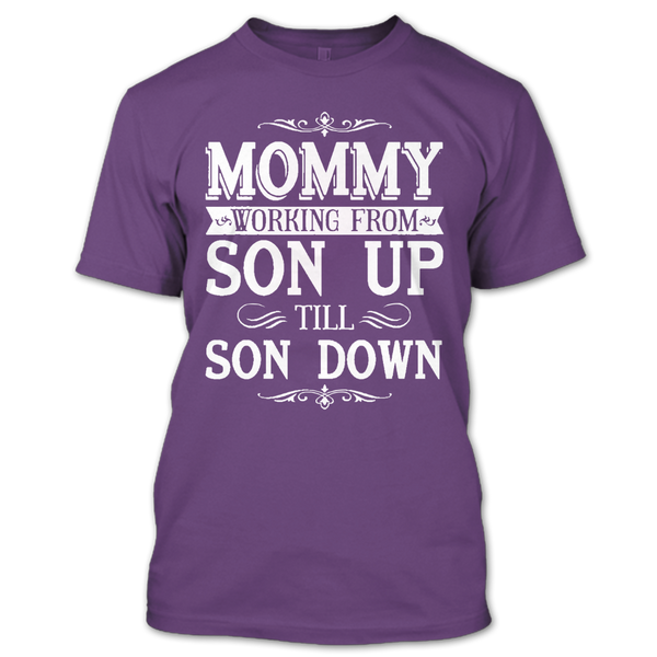 A black t-shirt with the shopify logo