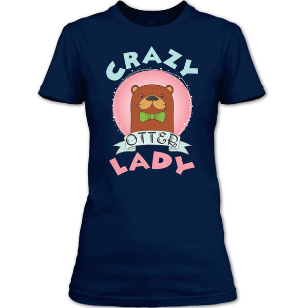 Crazy Otter Lady T Shirt, I Love Otter T Shirt