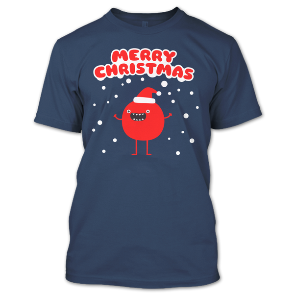 A black t-shirt with the shopify logo