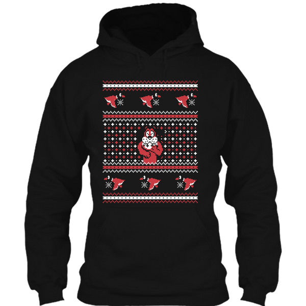 A black t-shirt with the shopify logo