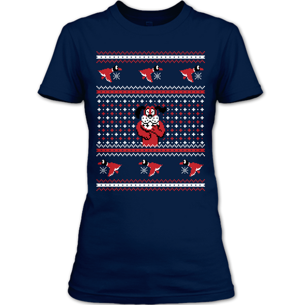 A black t-shirt with the shopify logo