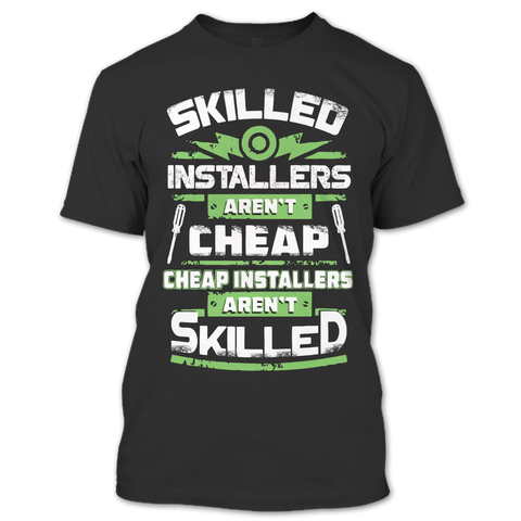 A black t-shirt with the shopify logo