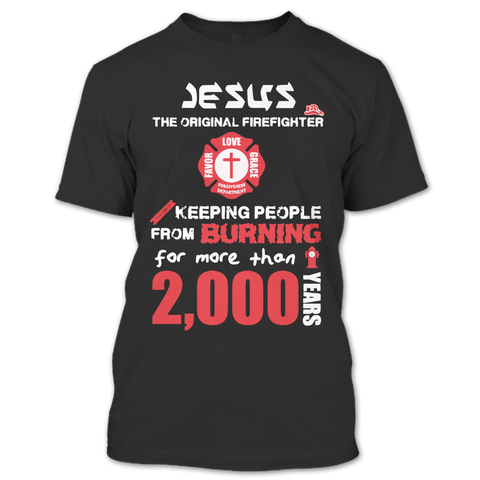 A black t-shirt with the shopify logo