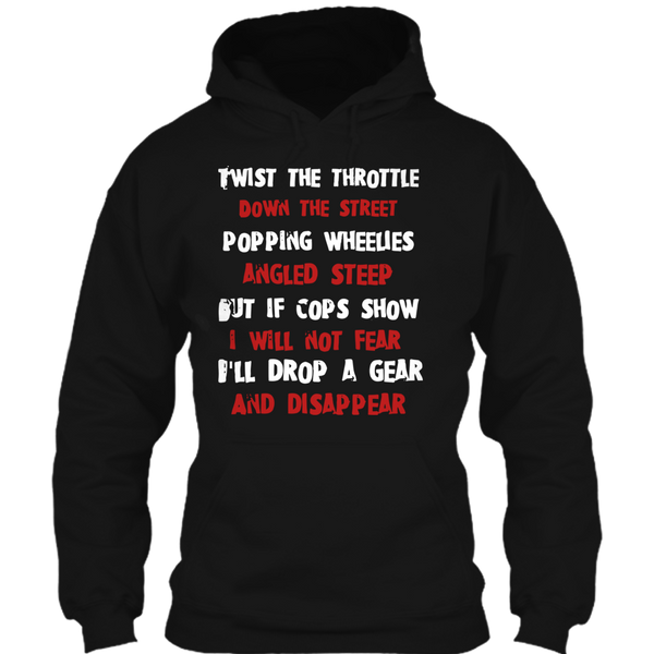 A black t-shirt with the shopify logo