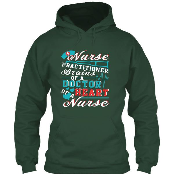 Nurse Practitioner T Shirt, Brains Of A Doctor T Shirt