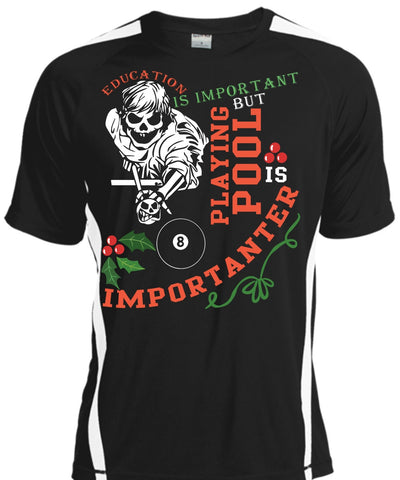 A black t-shirt with the shopify logo