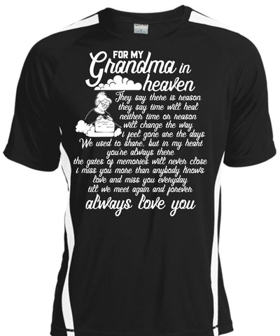 A black t-shirt with the shopify logo