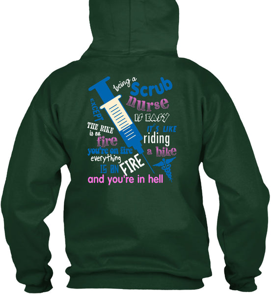 Being A Scrub Nurse Is Easy T Shirt, It Like Riding A Bike T Shirt