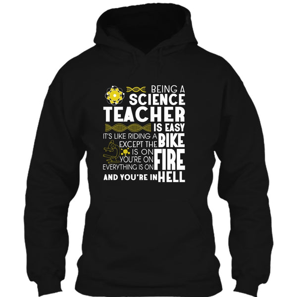 Being A Science Teacher T Shirt, It’s Like Riding A Bike T Shirt