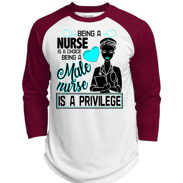 Being A Nurse Is A Choice T Shirt, Being A Nurse T Shirt, Awesome T-Shirts  (Polyester Game Baseball Jersey)