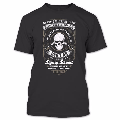 A black t-shirt with the shopify logo