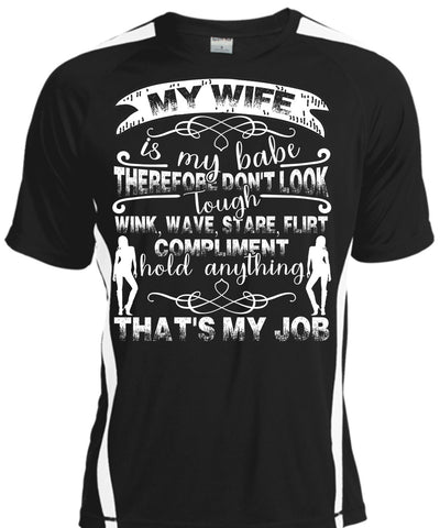 A black t-shirt with the shopify logo