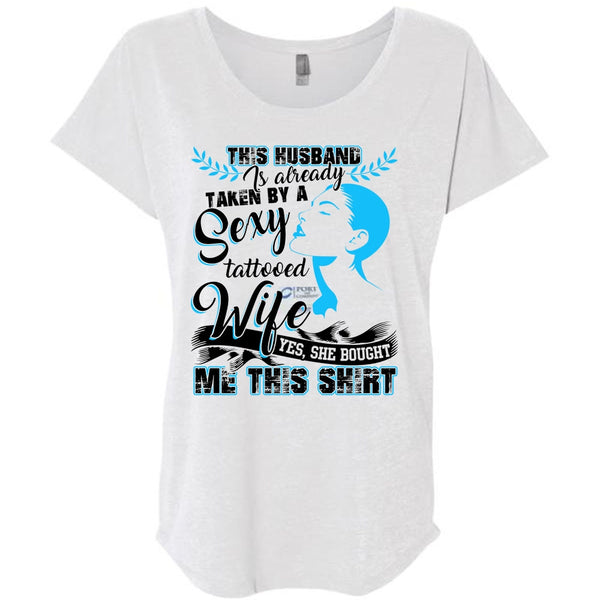 This Husband Is Already Taken By A Tattooed Wife T Shirt, I Love Husband T Shirt, Awesome T-Shirts