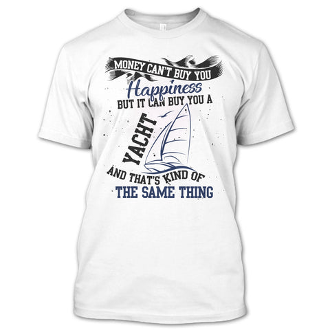 A black t-shirt with the shopify logo