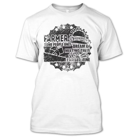 A black t-shirt with the shopify logo