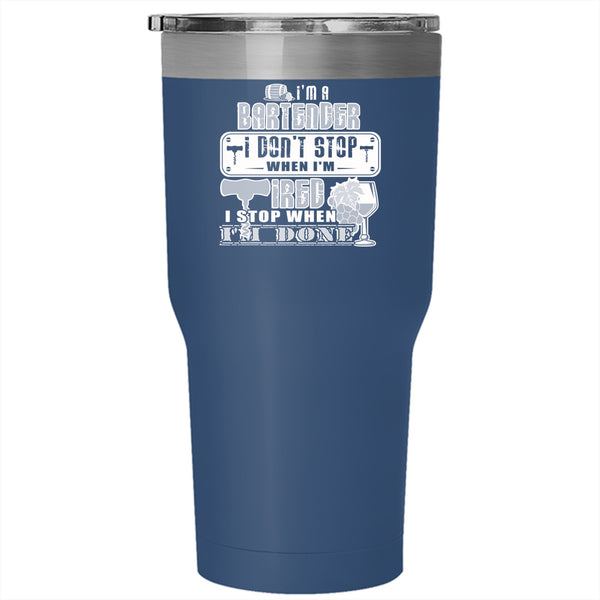 I'm A Bartender Tumbler 30 oz Stainless Steel, Funny Gift For Bartender Travel Mug