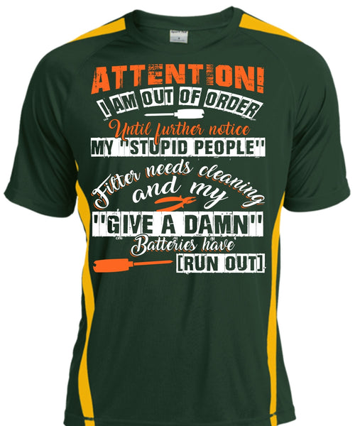 I Am Out Of Order T Shirt, Being An Electrician T Shirt, Cool Shirt