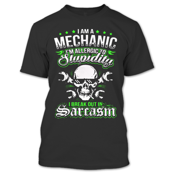 A black t-shirt with the shopify logo