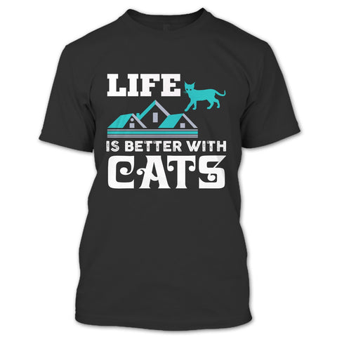 A black t-shirt with the shopify logo