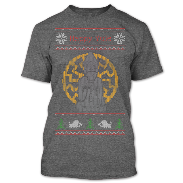 A black t-shirt with the shopify logo