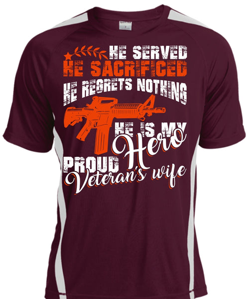 Proud Veteran's Wife T Shirt, Being A Wife T Shirt, Cool Shirt