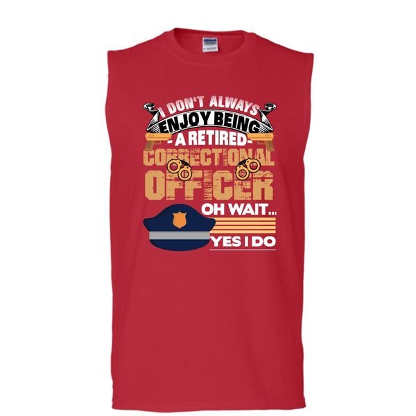 Being A Retired Correctional Officer T Shirt, Coolest Correctional Officer T Shirt, Cool T Shirt (Men's Cotton Sleeveless)