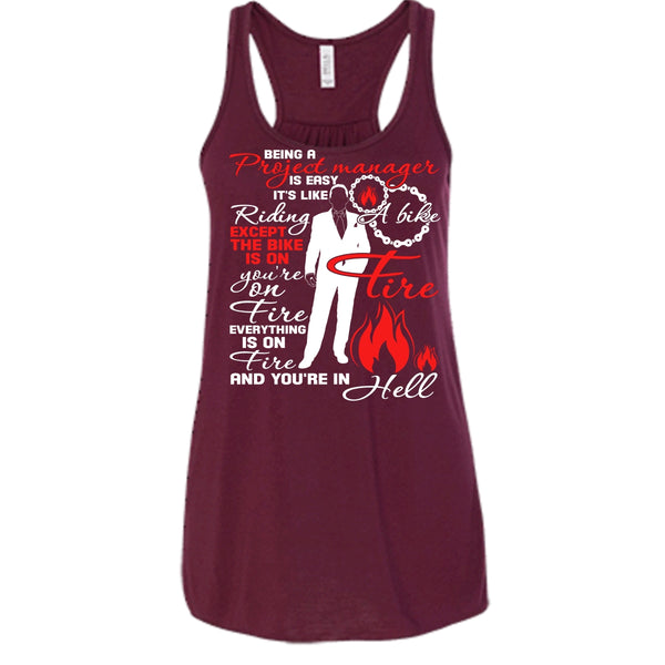 Being A Project Manager T Shirt, It's Easy It's Like Riding A Bike T Shirt, Cool T Shirt