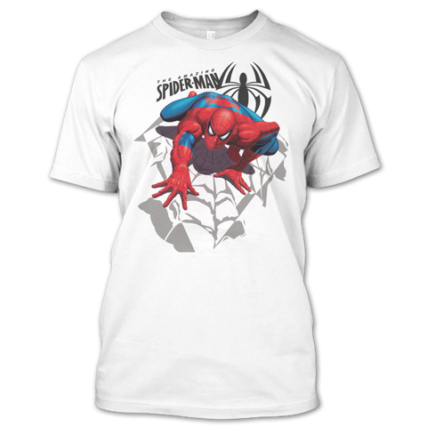 A black t-shirt with the shopify logo