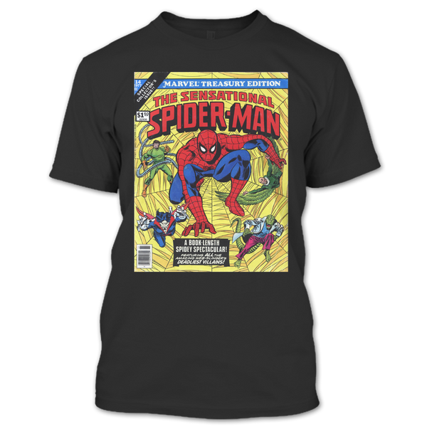 A black t-shirt with the shopify logo