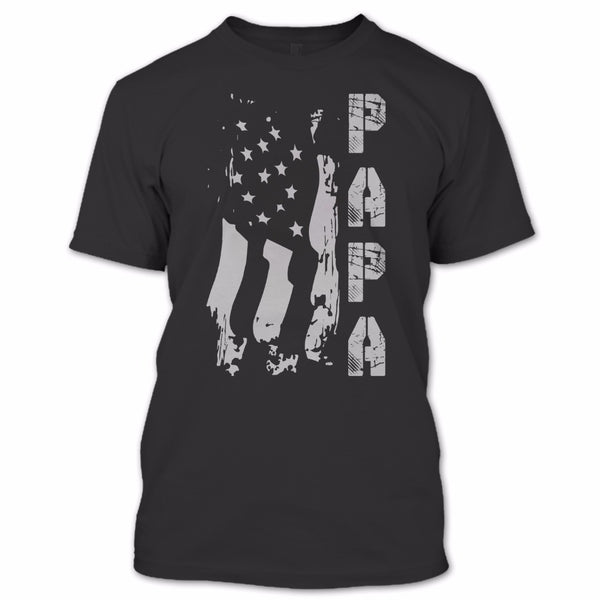 A black t-shirt with the shopify logo