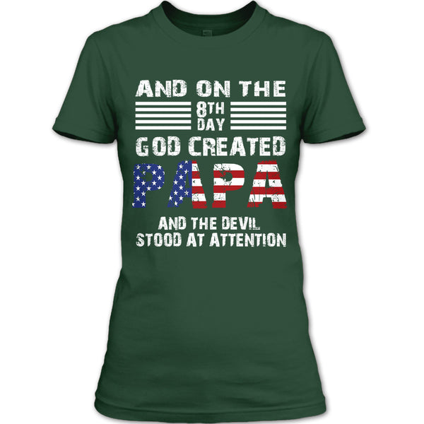 A black t-shirt with the shopify logo